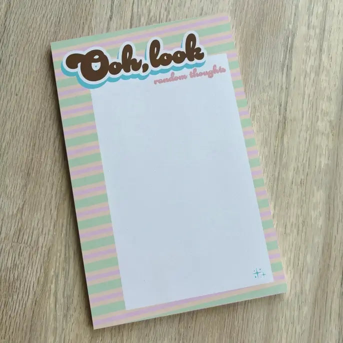 Ooh Look, Random Thoughts! 5x8" Notepad