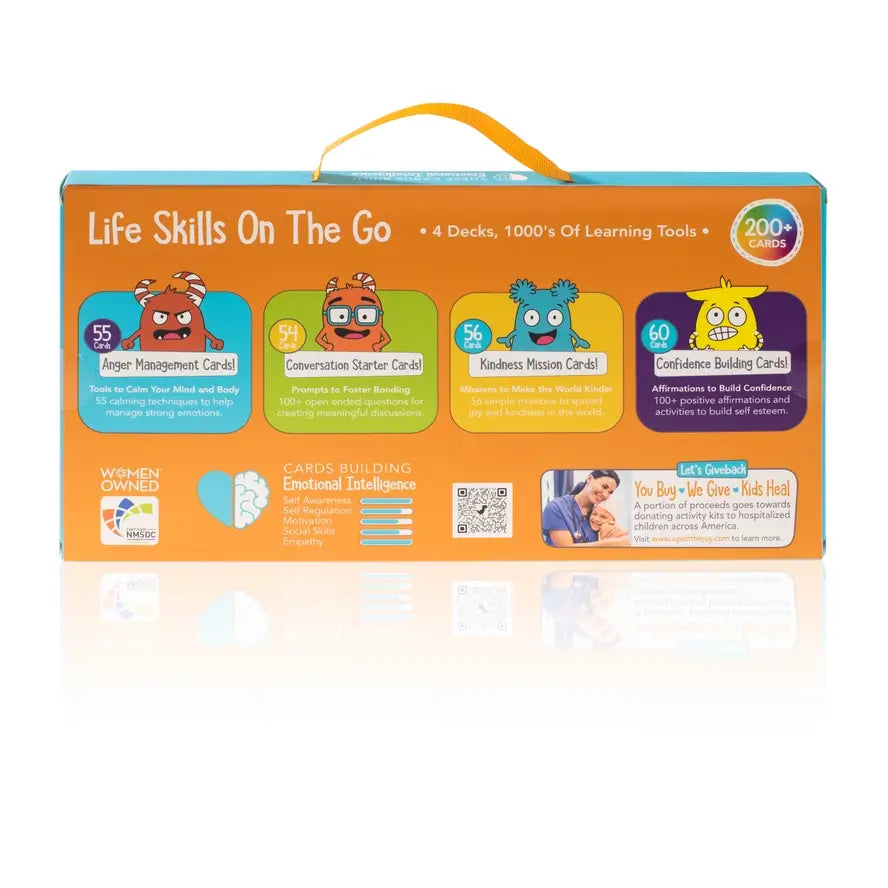 The back of the product box for Life Skills on the Go.