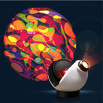 The Aura Sensory Light Project with Tutti Fruitti Liquid Wheel.