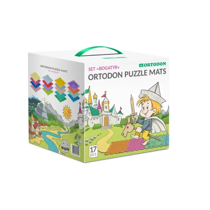 Ortodon Earthy Tones Sensory Massage Puzzle Mats - 17 Pk