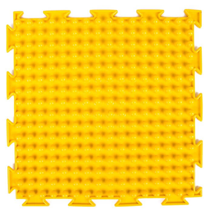 The yellow grass mat.