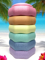 The Pastel Rainbow Stepping Stones Set with 6 Pieces.