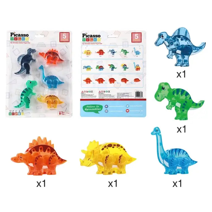 Interchangeable Dinosaur Action Figure Play Set.