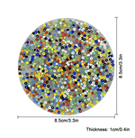 The dimensions of the Pick Pad: 8.5 cm x 3in.