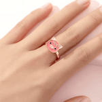 The Piggy with Star Garland Fidget Spinner Ring.