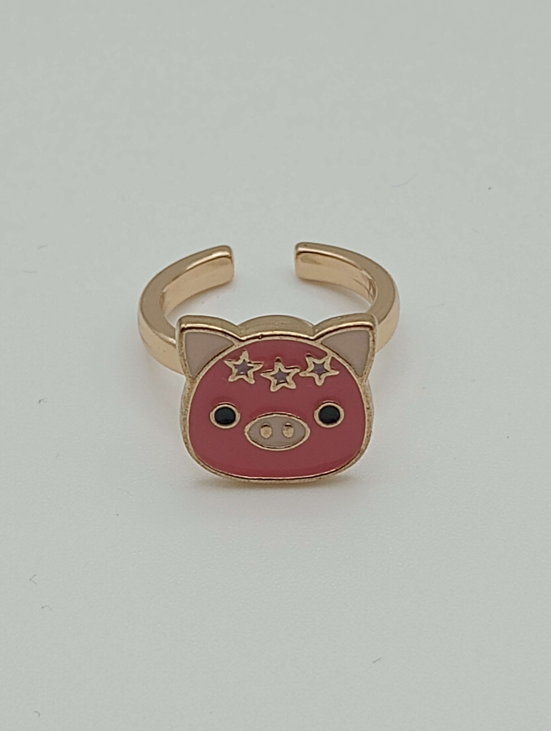 The Piggy With Star Garland Fidget Spinner Ring.