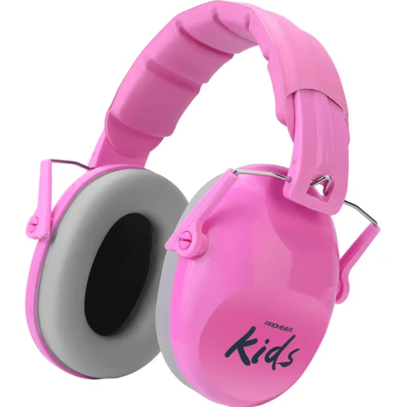 Pink Kids Hearing Protection Earmuffs.