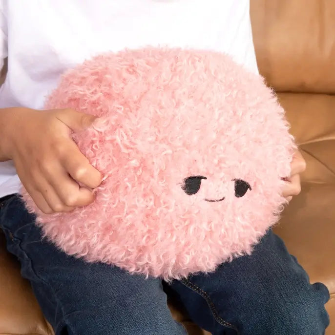 Pink Weighted Hug Ball, Happy/Sleepy, 3 lb.