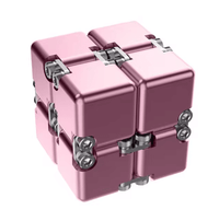 The pink Weighted Metal Infinity Cube.