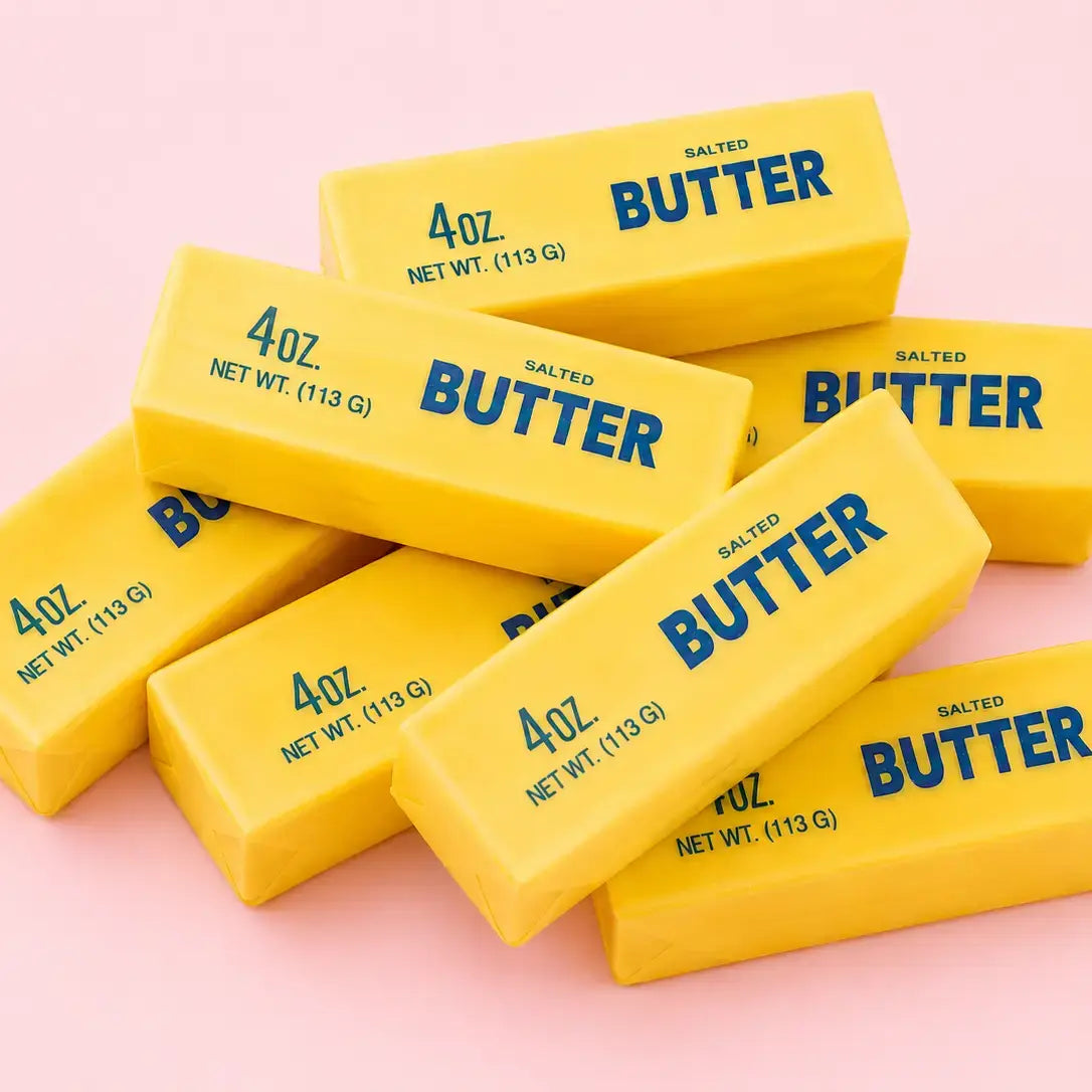 A pile of the Butter Me Up Slow Rise Squishy.