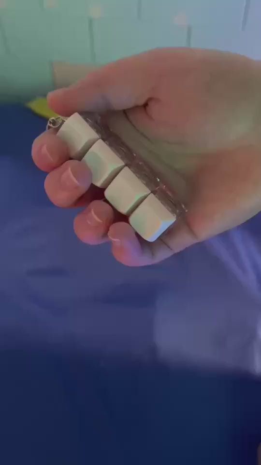 LED Keyboard Fidget Keychain