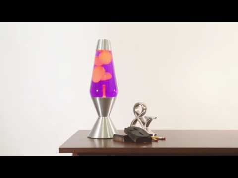16.3" LAVA Lamp - Yellow/Purple/Silver