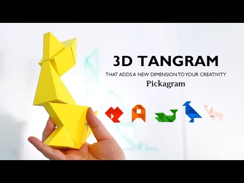 Pickagram Magnetic 3D Art Puzzle - Reverse Panda