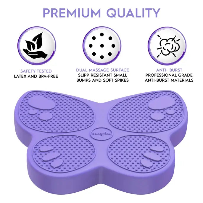 The Purple Butterfly Wiggle Seat Cushion by Bouncyband.