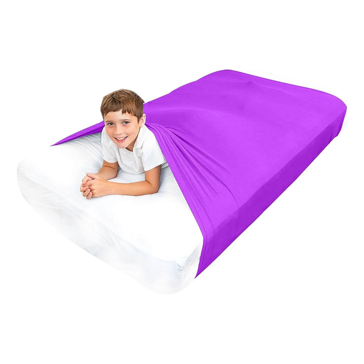 The purple Twin Compression Bed Sheet.