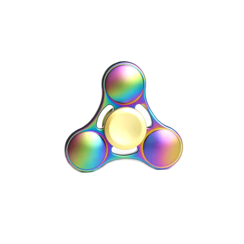 The Rainbow Metal Fidget Spinner against a white background.