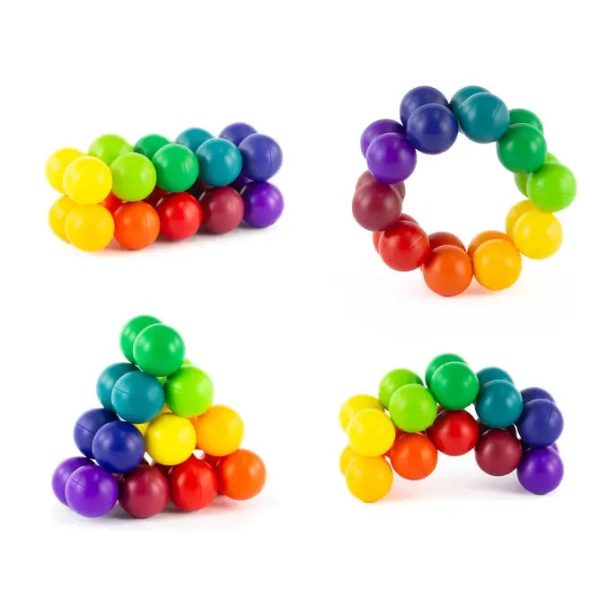 Rainbow Shapeable Fidget Balls.