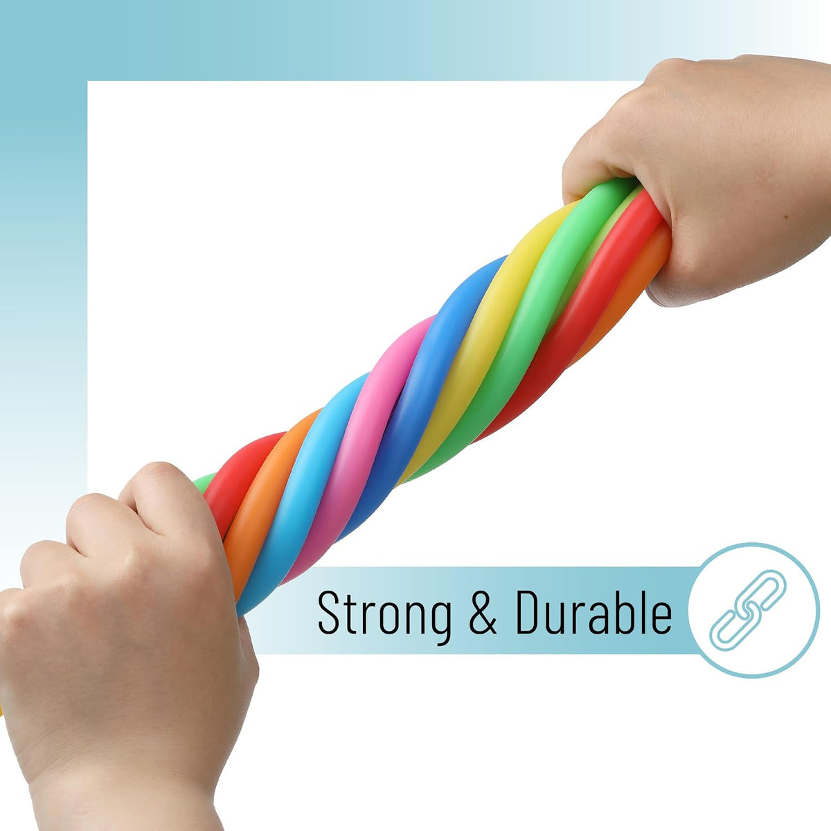 Rainbow Stretchy Fidget Noodles - 1 pc