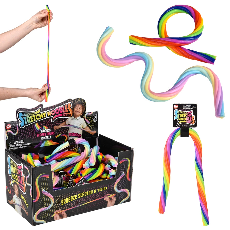 The 12" Rainbow Stretchy Strings.