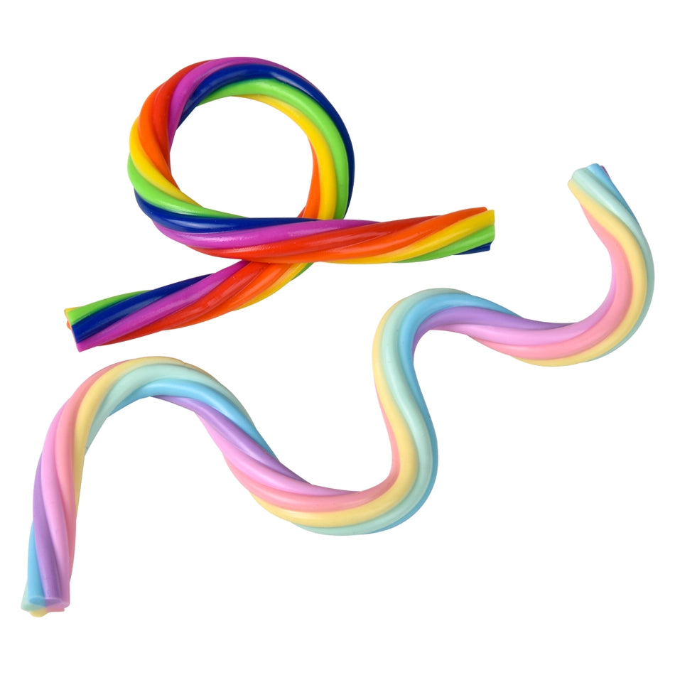 The 12" Rainbow Stretchy Noodle.