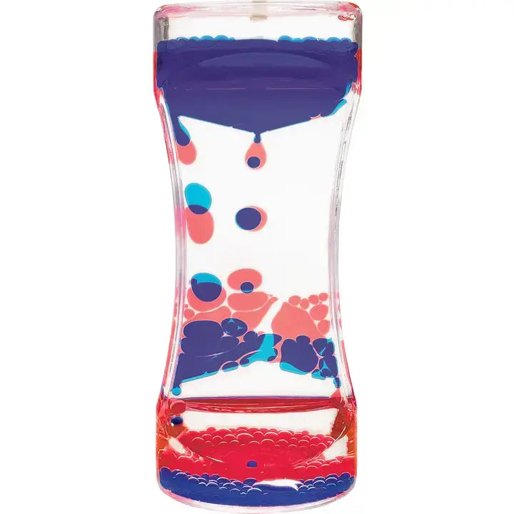 The red and blue Liquid Motion Bubbler.