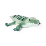A new angle of the 3 lb Weighted Alligator Plush from Roamin' Bison Workshop.