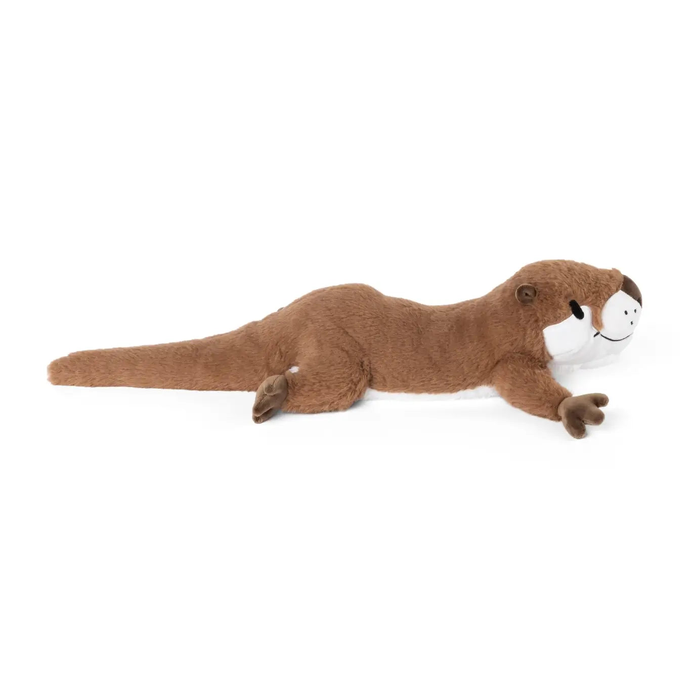 The side profile of the Weighted Stuffed Otter from Roamin' Bison Workshop.