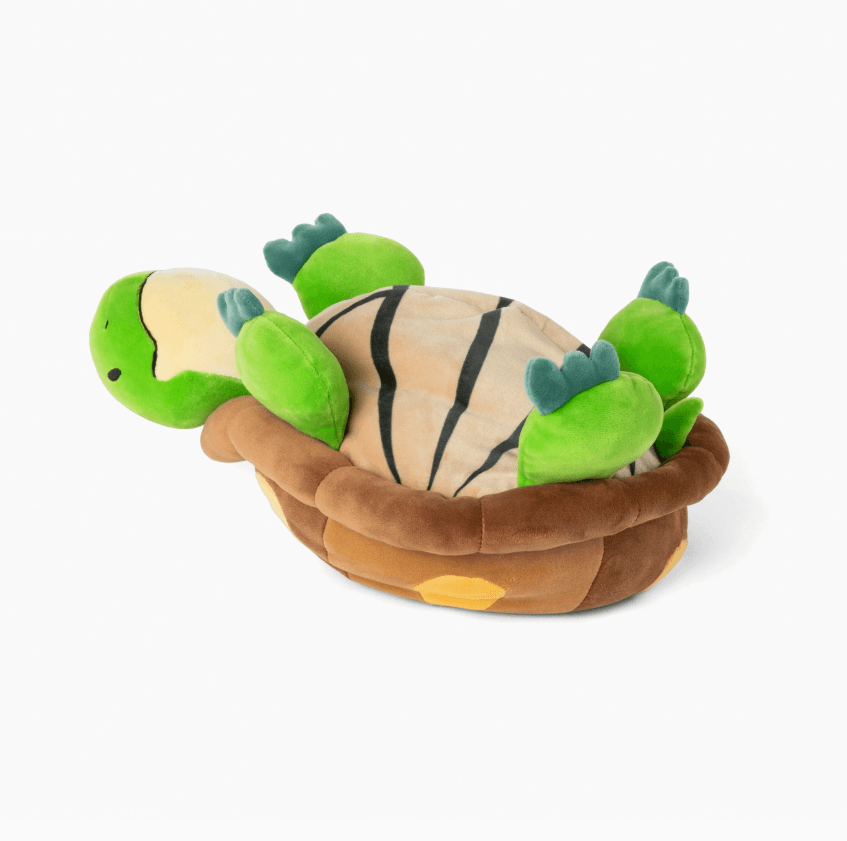 The underside of the Weighted Turtle 3 lb Plush.