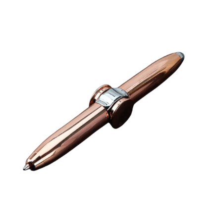 The Rose Gold Light-Up Fidget Spinner Pen.