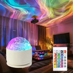 The projector and remote for the USB Powered Round Ocean Wave LED Projector - 16 Colors.
