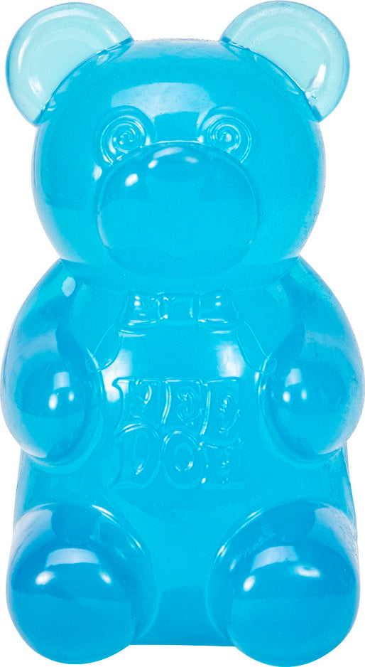 The blue Nee Doh Gummy Bear.