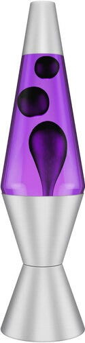 14.5" LAVA Lamp - Black/Purple/Silver.