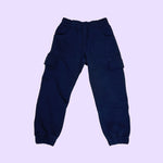 The navy Youth Sensory Friendly Fidget Jogger.