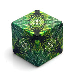 The green and forest-like Elements Shashibo Shape Shifter.