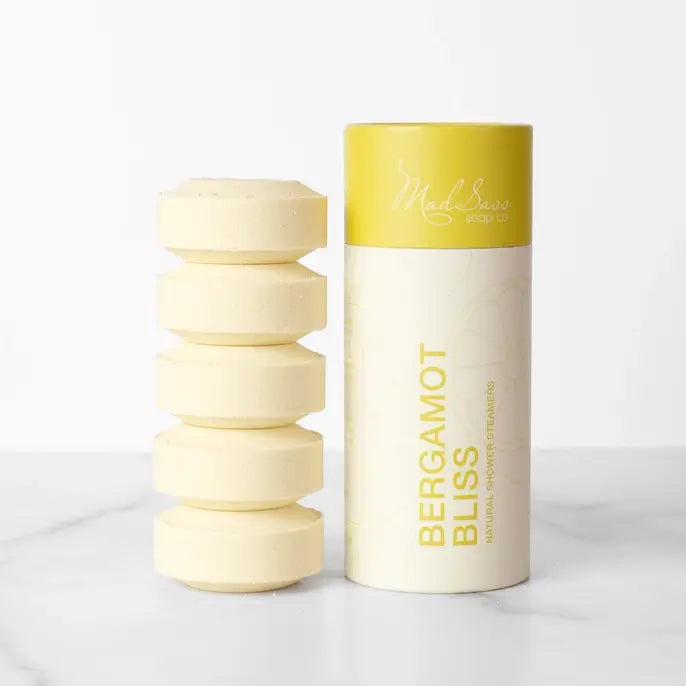 Bergamot Bliss Essential Oil Shower Steamers.