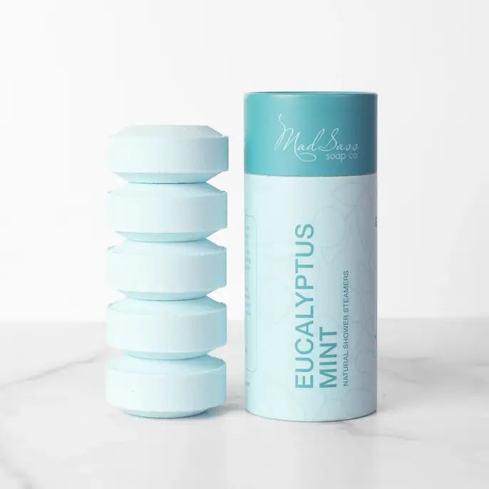 Eucalyptus Mint Essential Oil Shower Steamers.