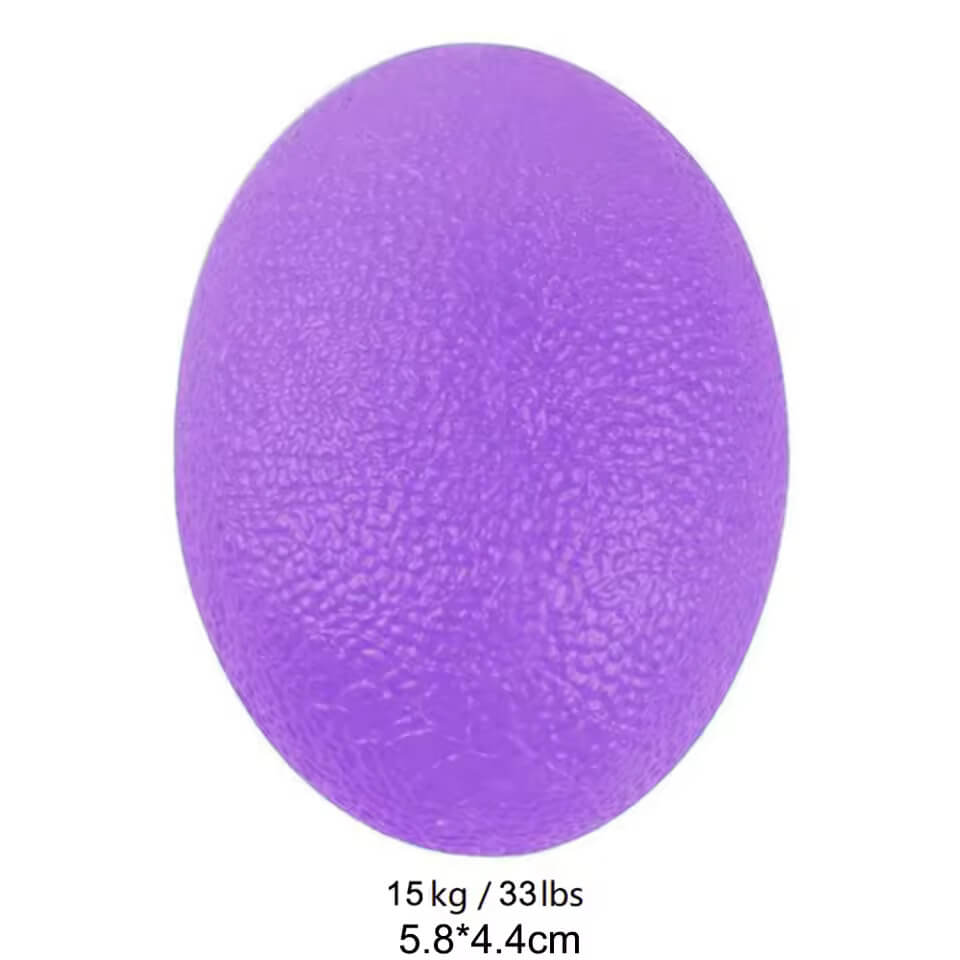 The purple, small, extra soft Silicone Grip Hand Exerciser.