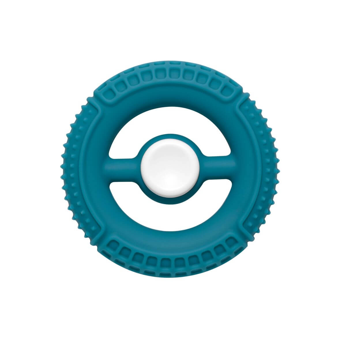 The teal Silicone Fidget Spinner.