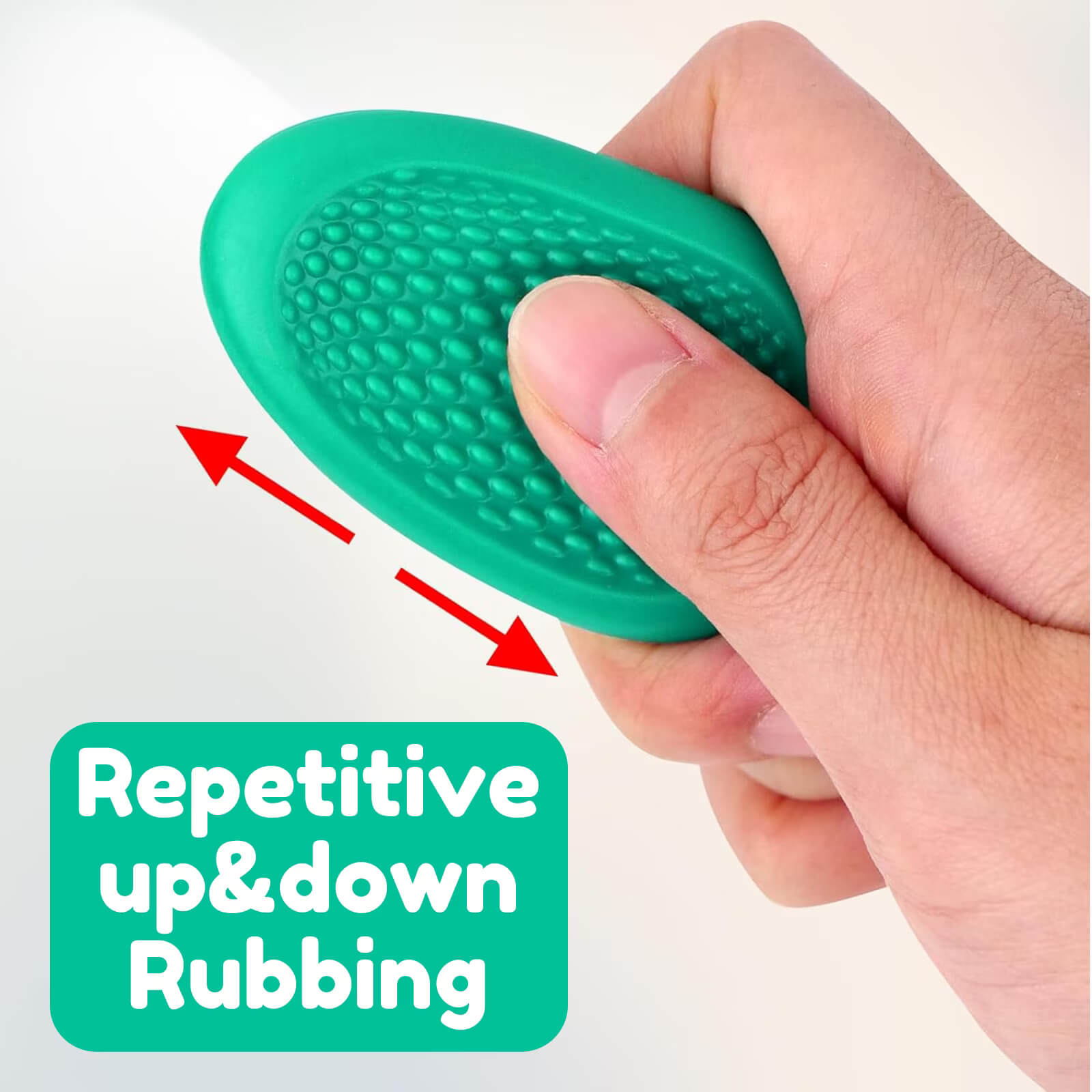 Silicone Fidget Worry Stones - Cool Colors, 1 piece.