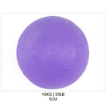 The purple/x-soft Silicone Round Grip Hand Exerciser.