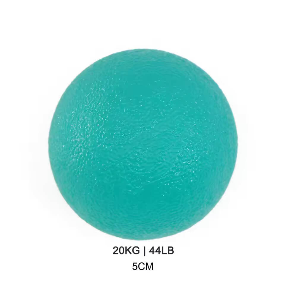 The teal/soft Silicone Round Grip Hand Exerciser.