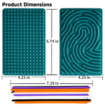 Dimensions of Silicone Sensory Activity Board.