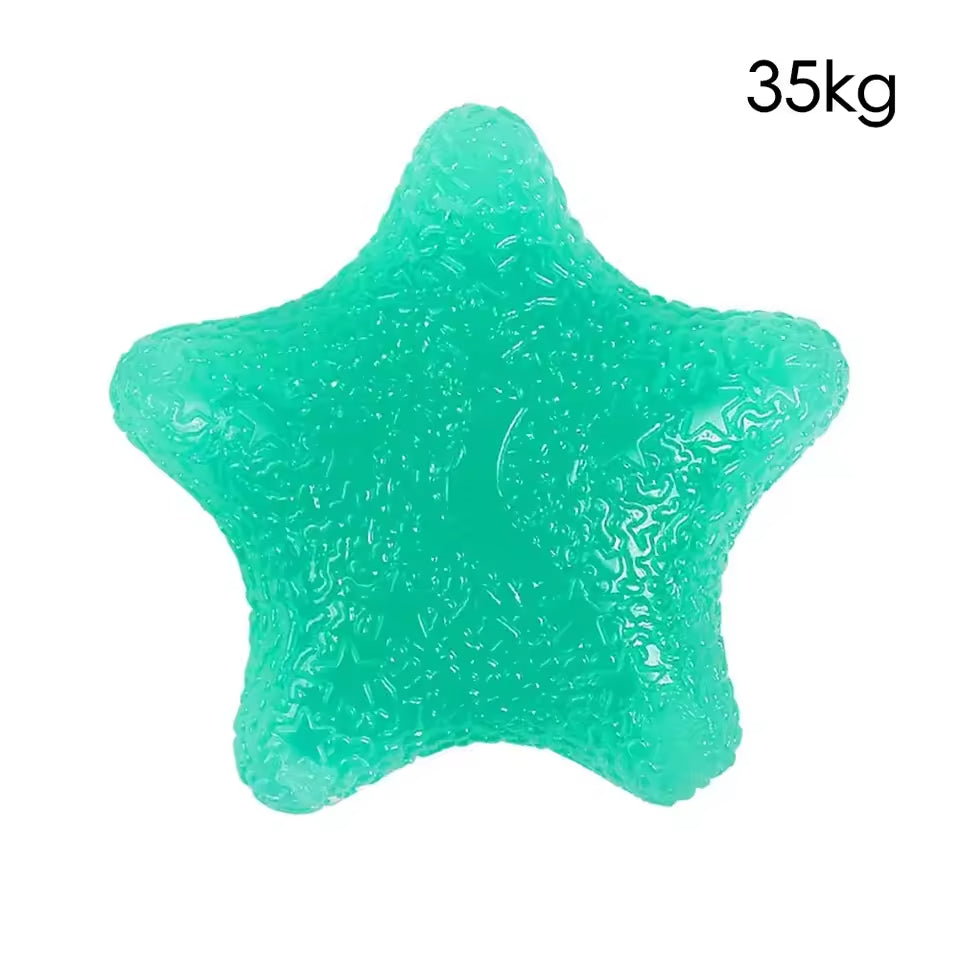 The Green, X-tra firm Silicone Star Hand Grip Exerciser. 