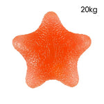 The Orange, soft Silicone Star Hand Grip Exerciser. 
