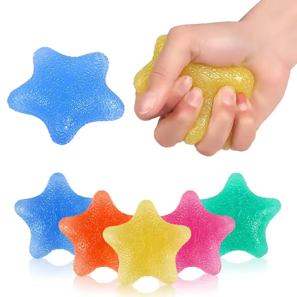 The Silicone Star Grip Hand Exercisers.