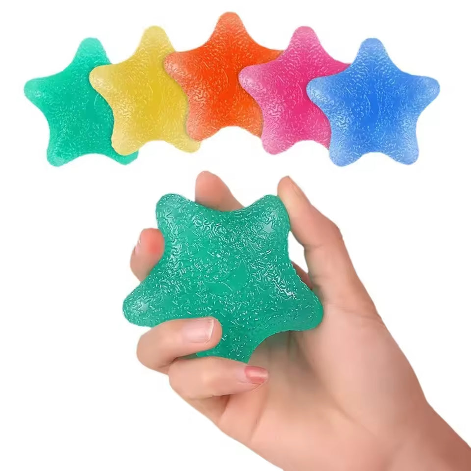 The Silicone Star Grip Hand Exercisers.