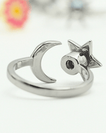 The all silver Moon Star Fidget Ring.