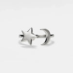 The all silver Moon Star Fidget Ring.