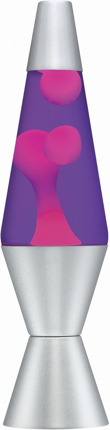 Silver/Purple/Pink Lava Lamp.