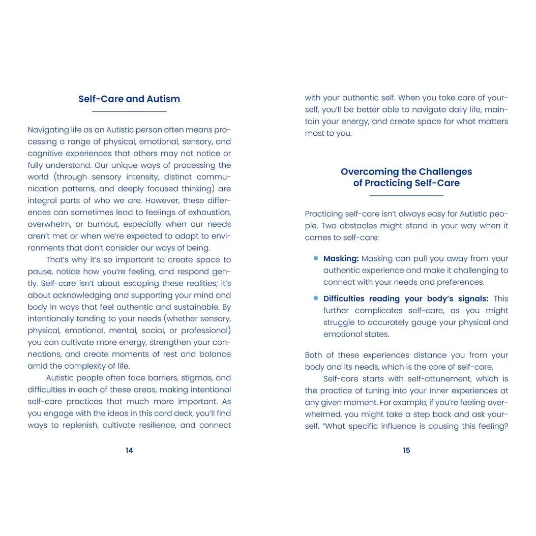 Self-Care Activities For Autistic People by Dr. Megan Anna Neff - Flashcards